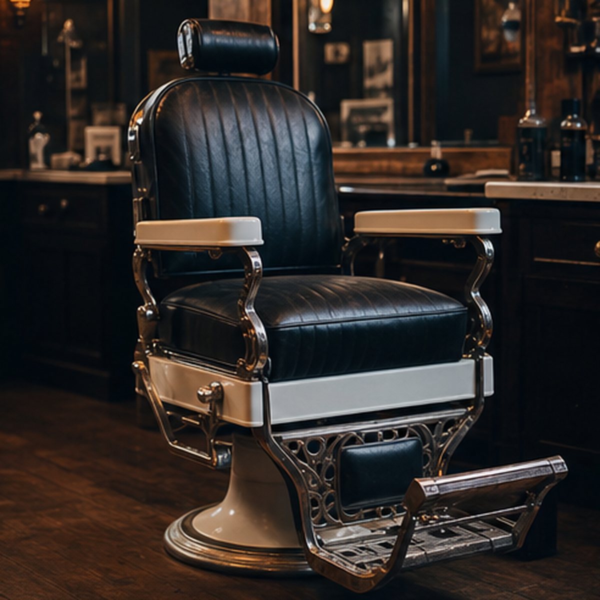 The corner barber chair